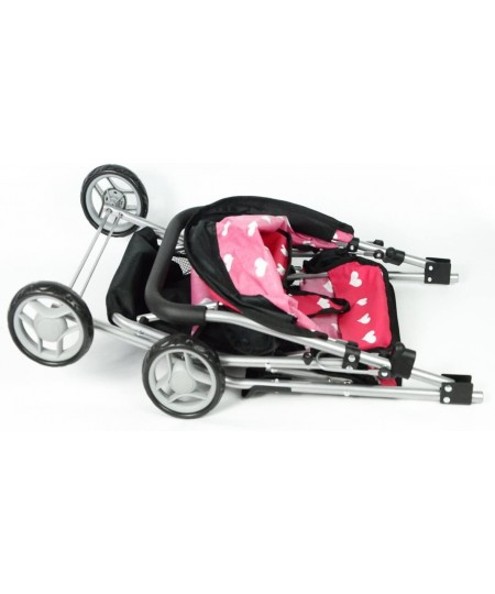 First Doll Twin Stroller - Cutest Heart Design Baby Doll Strollers - Great Toy Gift for Toddlers and Girls $60.98 - Doll Acce...