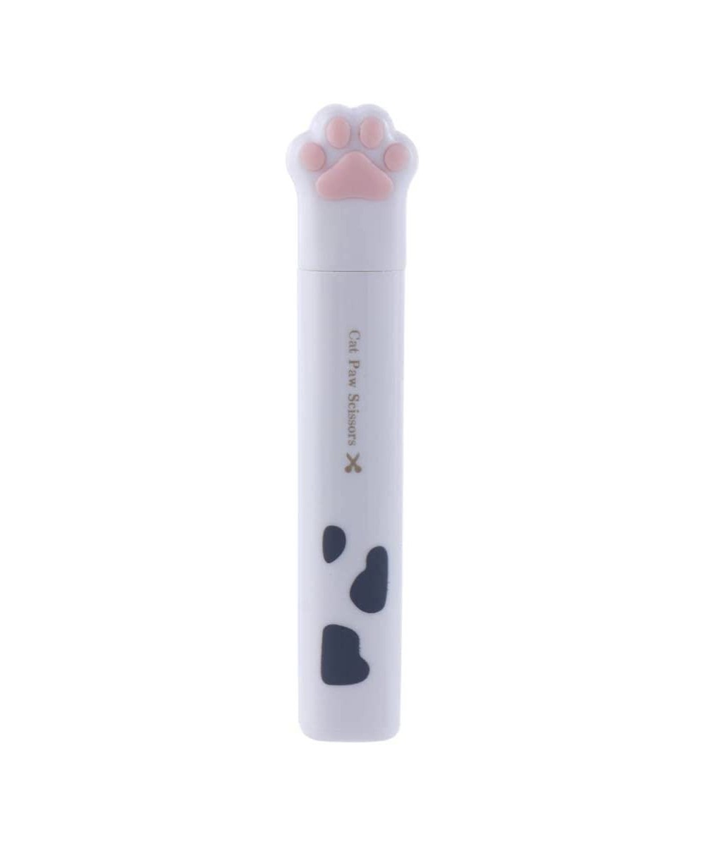 Kawaii Cat Paw Scissors Mini Portable Cute Stationery Scissors Stainless Steel Multifunctional Office Novelty Folding Art Sci...