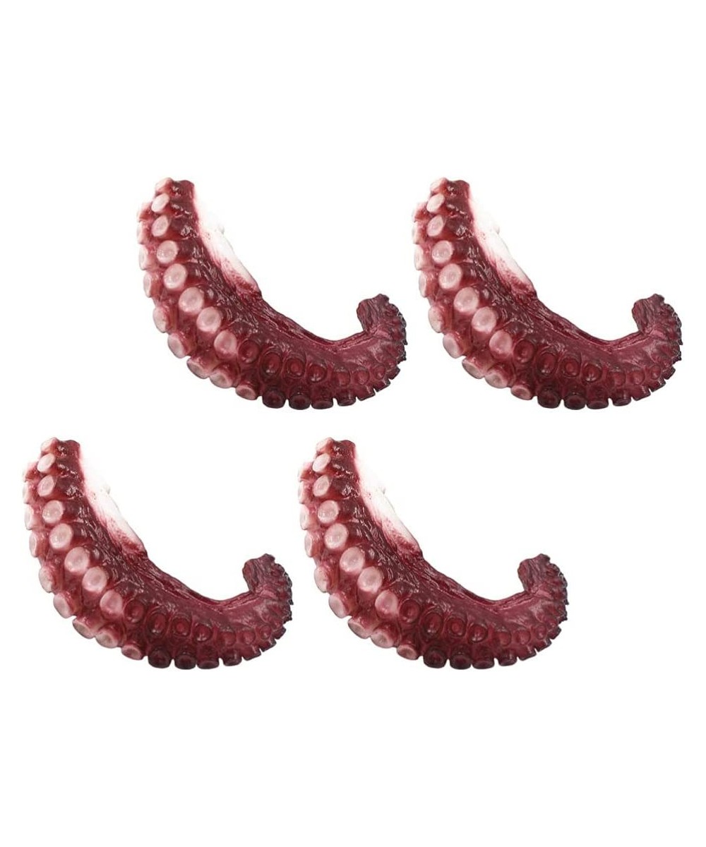 4pcs Simulated Octopus Model PVC Tentacle Squid Octopus Puppets Dark Red $28.41 - Finger Puppets