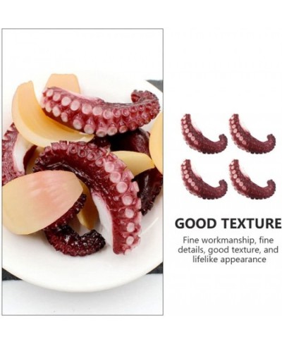 4pcs Simulated Octopus Model PVC Tentacle Squid Octopus Puppets Dark Red $28.41 - Finger Puppets