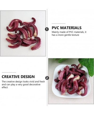 4pcs Simulated Octopus Model PVC Tentacle Squid Octopus Puppets Dark Red $28.41 - Finger Puppets