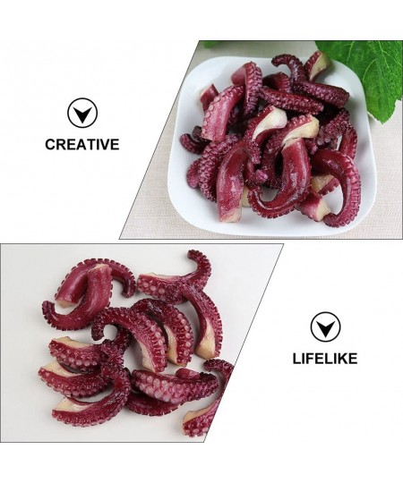 4pcs Simulated Octopus Model PVC Tentacle Squid Octopus Puppets Dark Red $28.41 - Finger Puppets