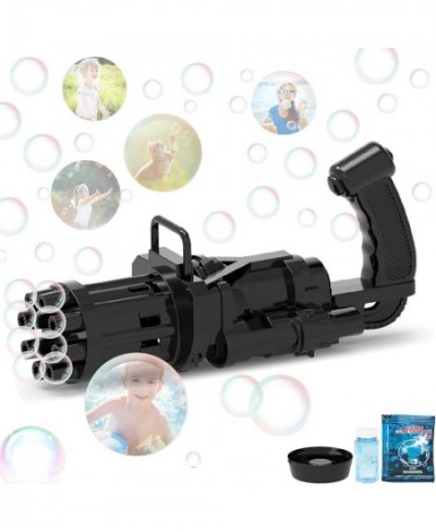 Bubble Machine Machine Gun Bubble Blower 8-Holes Huge Amount Bubble Maker Toys Gift for Boys and Girls Summer Outdoor Activit...