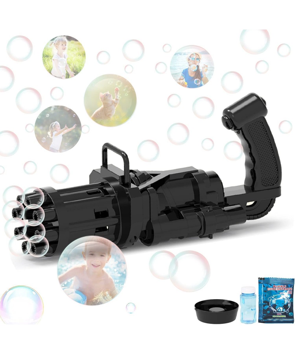 Bubble Machine Machine Gun Bubble Blower 8-Holes Huge Amount Bubble Maker Toys Gift for Boys and Girls Summer Outdoor Activit...