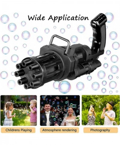 Bubble Machine Machine Gun Bubble Blower 8-Holes Huge Amount Bubble Maker Toys Gift for Boys and Girls Summer Outdoor Activit...