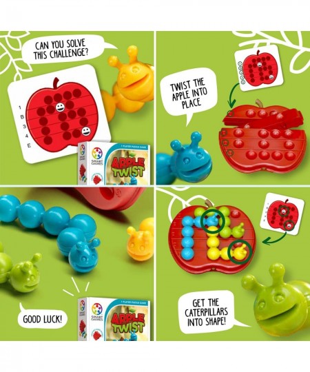 Apple Twist Travel Puzzle Game with 60 Challenges for Ages 5 - Adult $29.27 - Travel Games