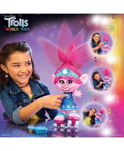 DreamWorks World Tour Dancing Hair Poppy Interactive Talking Singing Doll with Moving Hair Toy for Girls and Boys 4 Years and...