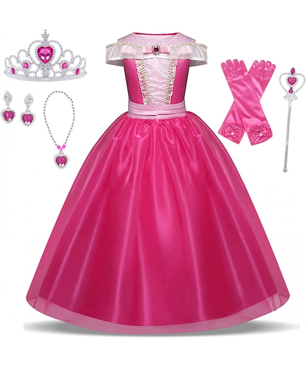 Little Girls Elegant Pink Princess Dress up Clothes Halloween Birthday Party Costumes Kids Girls Dresses $40.23 - Kids' Costumes