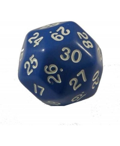 Blue Opaque Triantakohedron 30 Sided Dice 1 ea $14.38 - Game Accessories