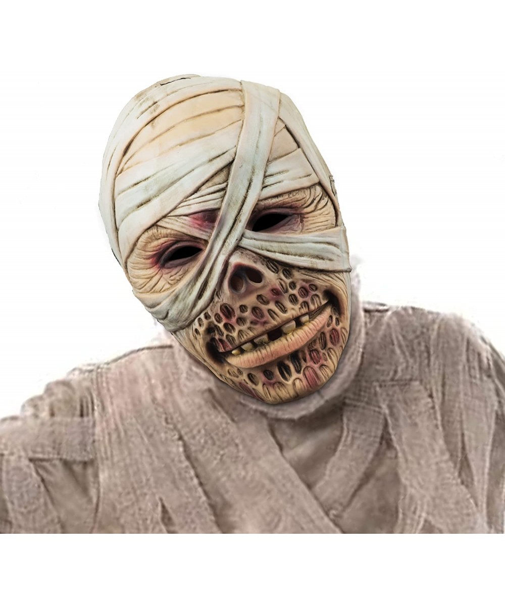 Mummy Mask Egyptian P haraoh Latex Full Head Scary Horror Mask Fancy Dress for Halloween Carnival Costume Party $17.42 - Kids...