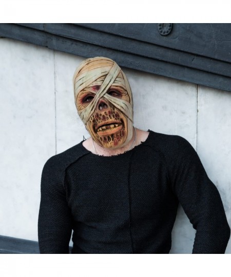 Mummy Mask Egyptian P haraoh Latex Full Head Scary Horror Mask Fancy Dress for Halloween Carnival Costume Party $17.42 - Kids...