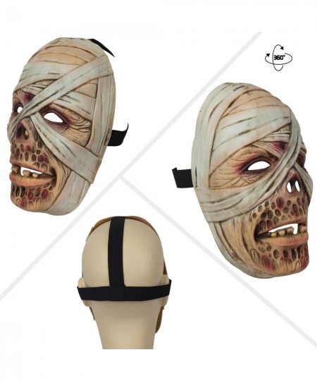 Mummy Mask Egyptian P haraoh Latex Full Head Scary Horror Mask Fancy Dress for Halloween Carnival Costume Party $17.42 - Kids...