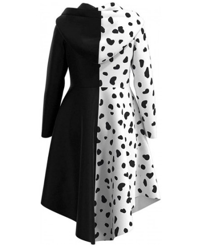 Kids Girls Black White Costume Jacket Halloween Cosplay Coat Cloak $31.16 - Kids' Costumes