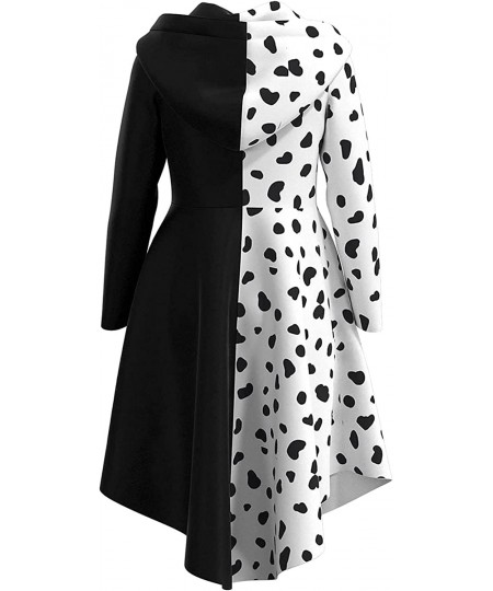 Kids Girls Black White Costume Jacket Halloween Cosplay Coat Cloak $31.16 - Kids' Costumes