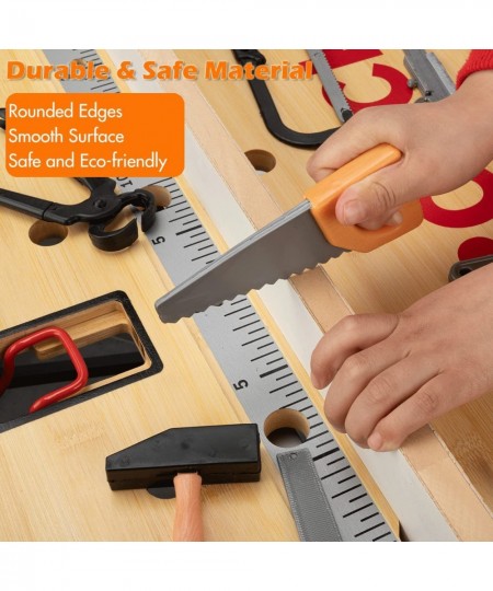 28 Pcs Kids Toy Tool Set Construction Party Supplies Plastic Pretend Play Accessory for Boys with Screwdrivers Pliers Axes Sa...