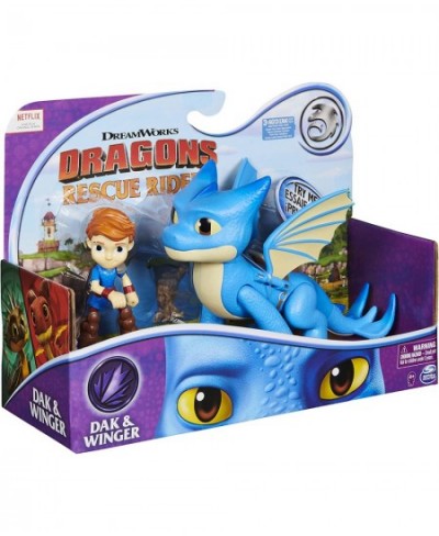 Rescue Riders Winger and Dak Dragon and Viking Figures with Sounds and Phrases $60.83 - Play Figure Playsets