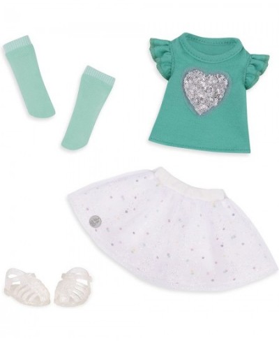 Sparkling with Style Glittery Top & Skirt Regular Outfit - 14-inch Doll Clothes & Accessories Toys $17.50 - Doll Accessories