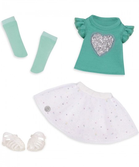 Sparkling with Style Glittery Top & Skirt Regular Outfit - 14-inch Doll Clothes & Accessories Toys $17.50 - Doll Accessories