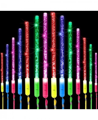 Light up Wand Led Glow Wand Glow Sticks Acrylic Bubble Glow Stick Wands Colorful Flashing Glow in the Dark Wands Glow Sticks ...