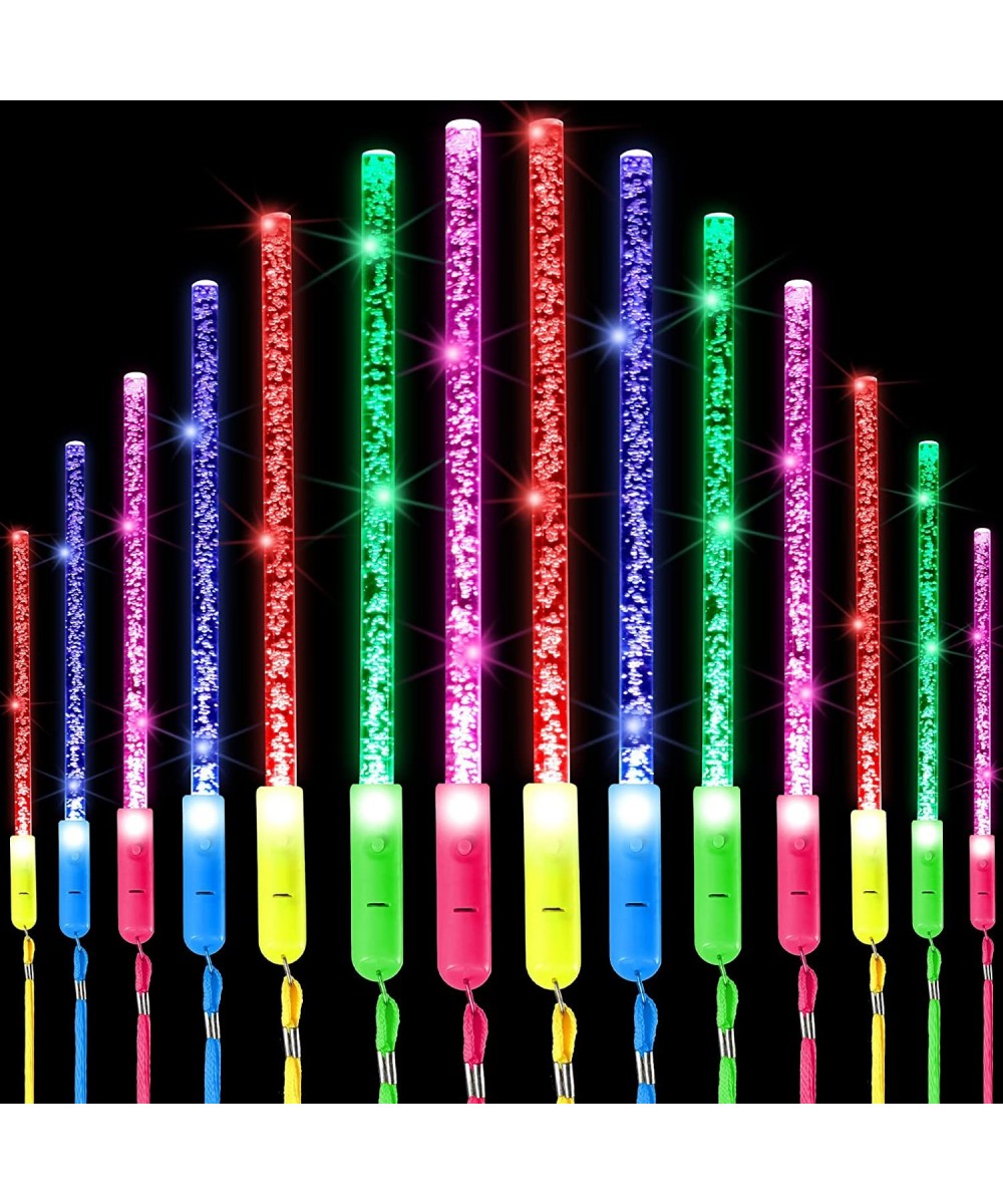 Light up Wand Led Glow Wand Glow Sticks Acrylic Bubble Glow Stick Wands Colorful Flashing Glow in the Dark Wands Glow Sticks ...