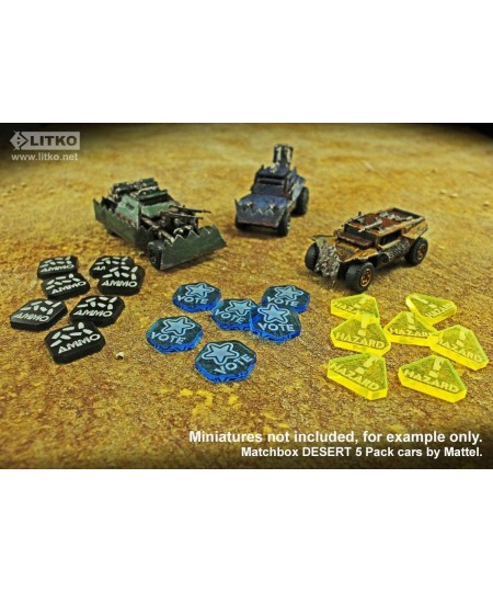 Gaslands Miniatures Game Token Set Multi-Colored (50) $43.07 - Game Accessories