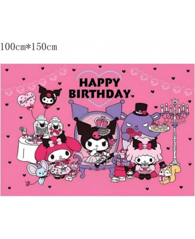 119 kawaii cute anime themed birthday party decorations pink cartoon party girls and boys including backgrounds cloth banners...