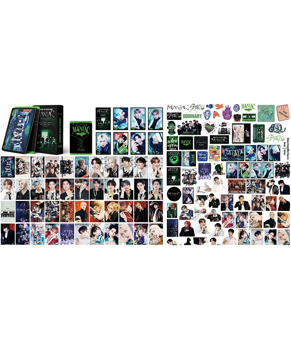 Kpop Stray Kids Photocards Stickers 97Pcs Vinyl Waterproof Sticker & 55Pcs Lomo Cards Album Photo Poster for Water Bottle Sui...