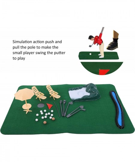 Mini Golf Game Set Children Golf Toy Mini Golf Set with Attached a Putter Bracket Mini Golf for Child for Playing with Child ...