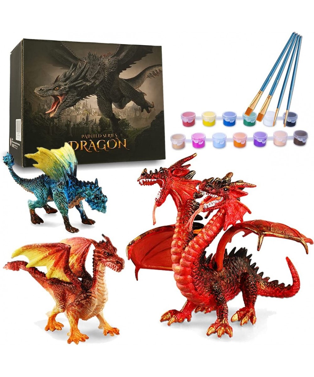 Kids Crafts DIY 3D Dragon Painting Toys with 13 Color Educational Toy Painting Set Paint Your Own Gift Art and Craft Kit for ...