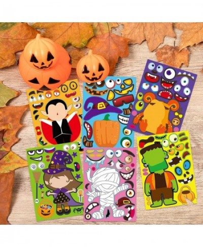 42pcs Halloween Characters Stickers for Kids Make Your Own Mix and Match Sticker Halloween Decorating Toy Stickers Halloween ...