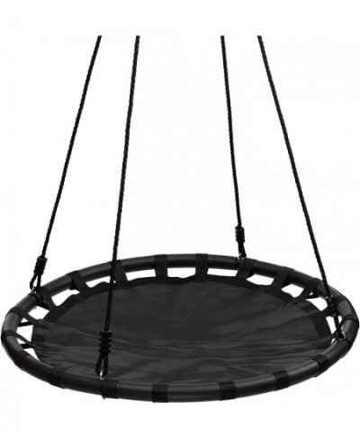 40’’ Tree Swing for Kids Outdoor Kids Round Mat Swing with Adjustable Hanging Ropes and Accessaries for Indoor Backyard and P...