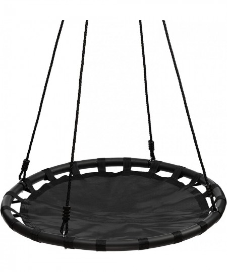 40’’ Tree Swing for Kids Outdoor Kids Round Mat Swing with Adjustable Hanging Ropes and Accessaries for Indoor Backyard and P...