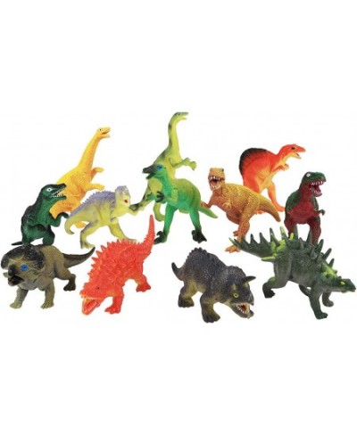 Click N’ Play Dinosaur Figure Toys Jumbo 7” Inch Dinosaur Playset for Kids & Toddlers Realistic Looking Dino Toy Set Gift for...