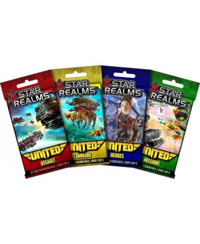 Star Realms: United - complete set of all four mini expansions (Assault Command Missions Heroes) by Star Realms $30.52 - Card...