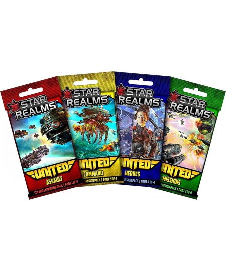 Star Realms: United - complete set of all four mini expansions (Assault Command Missions Heroes) by Star Realms $30.52 - Card...