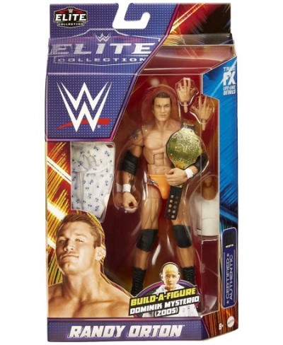 WWE Randy Orton SummerSlam Elite Collection Action Figure Dominik Mysterio Build-A-Figure Parts Collectible Gift for Ages 8 Y...