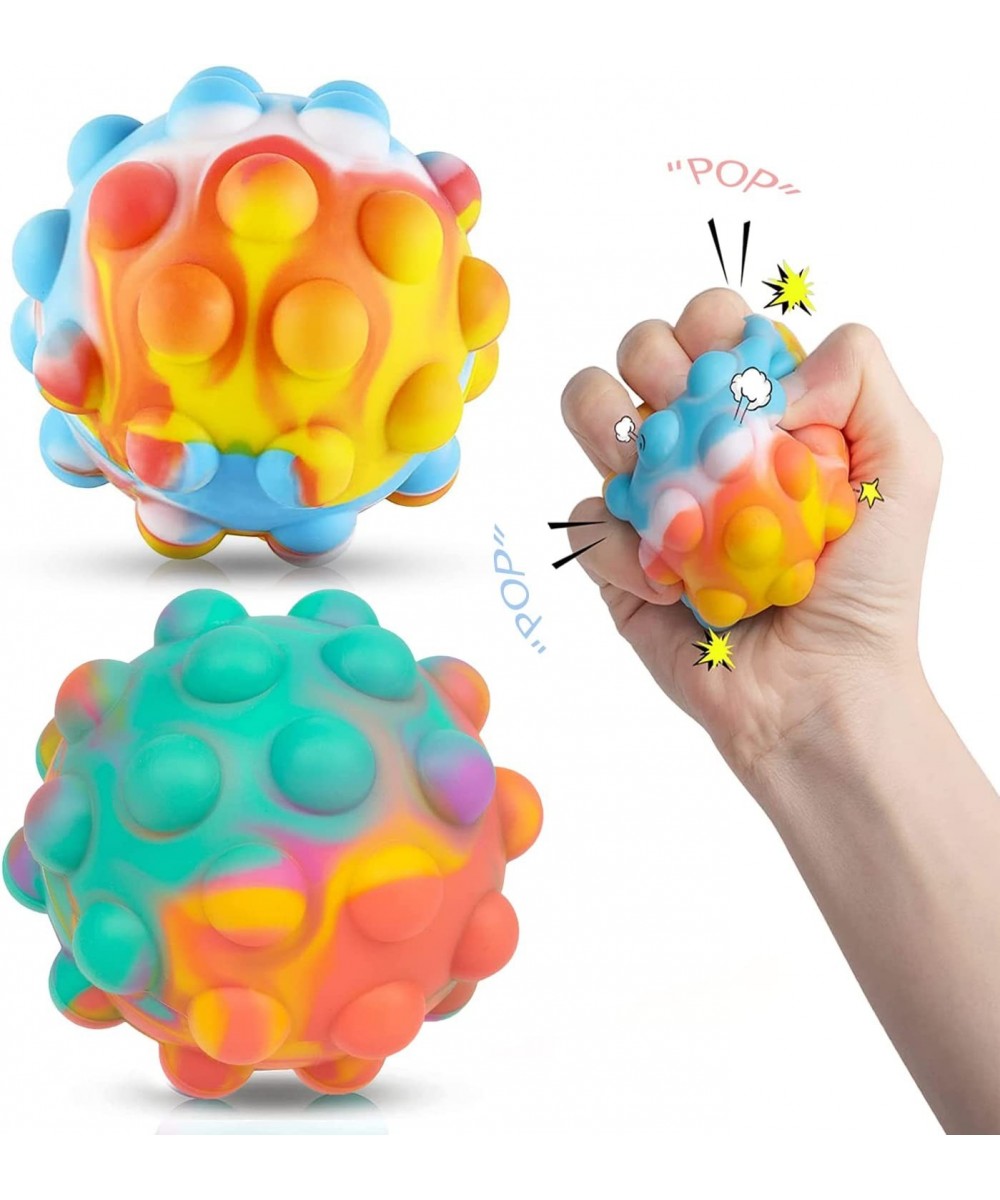 Pop- It-Fidget-Toy Stress Balls for Adults Kids 3D Silicone Sensory Toys Pop It Ball Hand Exercise Tool Sensory Fingertip Toy...