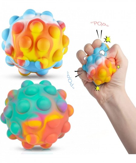 Pop- It-Fidget-Toy Stress Balls for Adults Kids 3D Silicone Sensory Toys Pop It Ball Hand Exercise Tool Sensory Fingertip Toy...