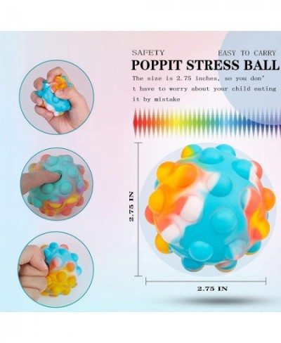 Pop- It-Fidget-Toy Stress Balls for Adults Kids 3D Silicone Sensory Toys Pop It Ball Hand Exercise Tool Sensory Fingertip Toy...