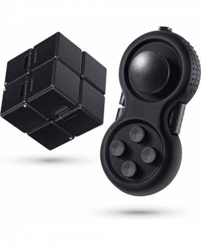 2 Pieces Mini Fidget Toy Set Include Cube Handheld Fidget Toy Cube Cam Fidget Controller Pad Anxiety and Stress Relief Fidget...