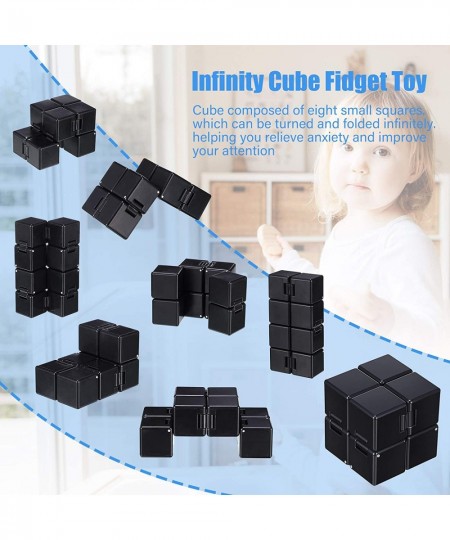 2 Pieces Mini Fidget Toy Set Include Cube Handheld Fidget Toy Cube Cam Fidget Controller Pad Anxiety and Stress Relief Fidget...