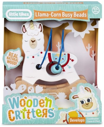 Wooden Critters Llama-Corn Busy Beads Maze Developmental Toy $21.26 - Early Development & Activity Toys