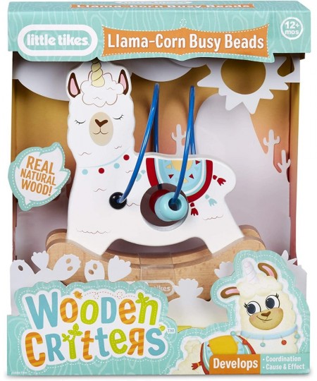 Wooden Critters Llama-Corn Busy Beads Maze Developmental Toy $21.26 - Early Development & Activity Toys