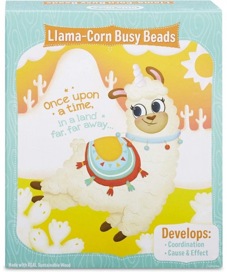 Wooden Critters Llama-Corn Busy Beads Maze Developmental Toy $21.26 - Early Development & Activity Toys