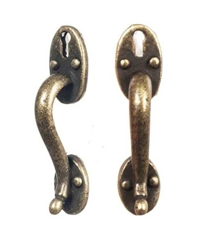 1:12 Set of Two Antique Finish Door Pulls $25.61 - Dollhouse Accessories