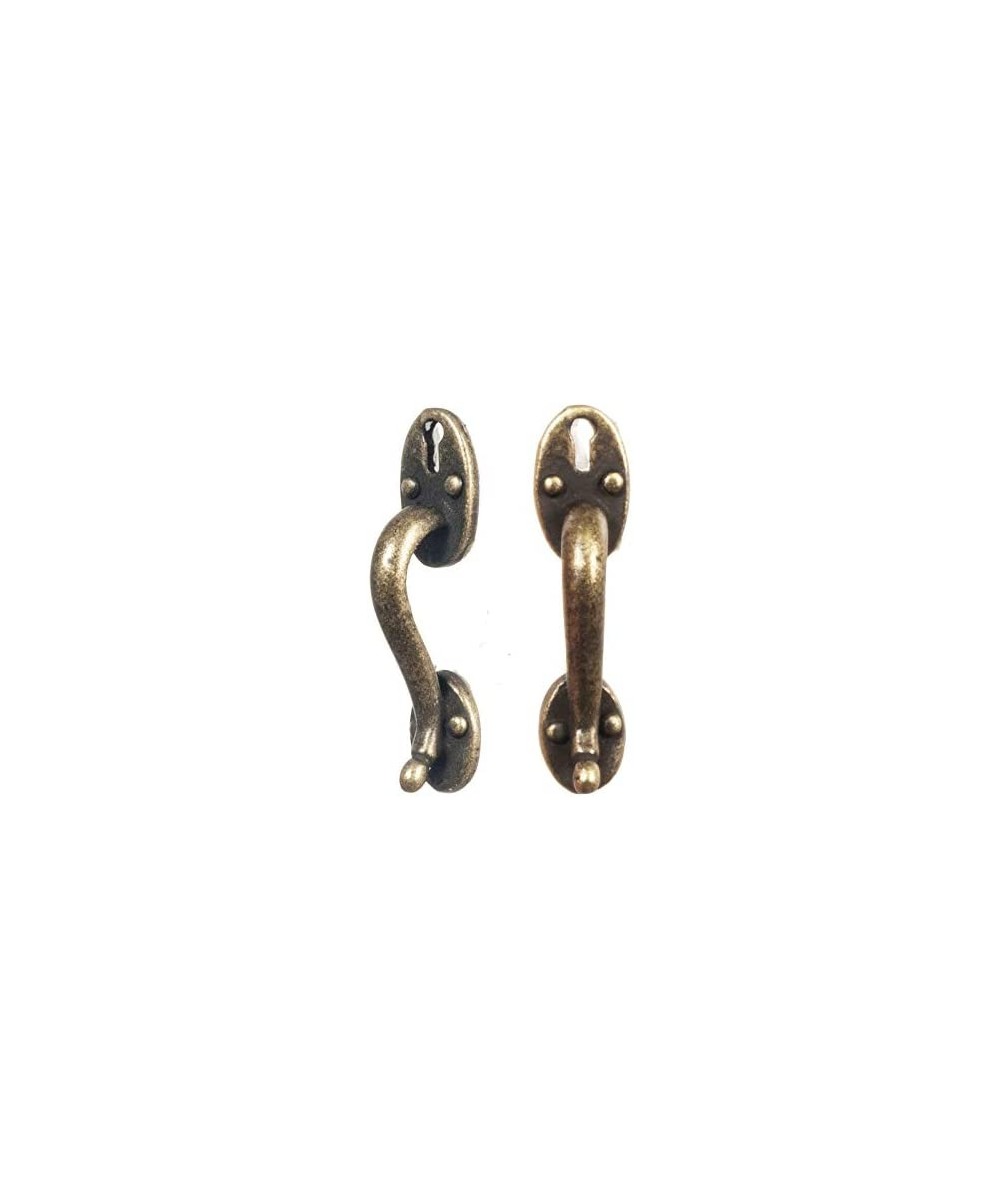 1:12 Set of Two Antique Finish Door Pulls $25.61 - Dollhouse Accessories