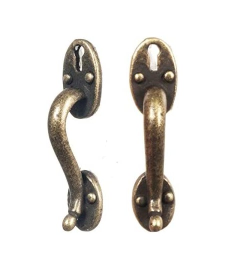 1:12 Set of Two Antique Finish Door Pulls $25.61 - Dollhouse Accessories