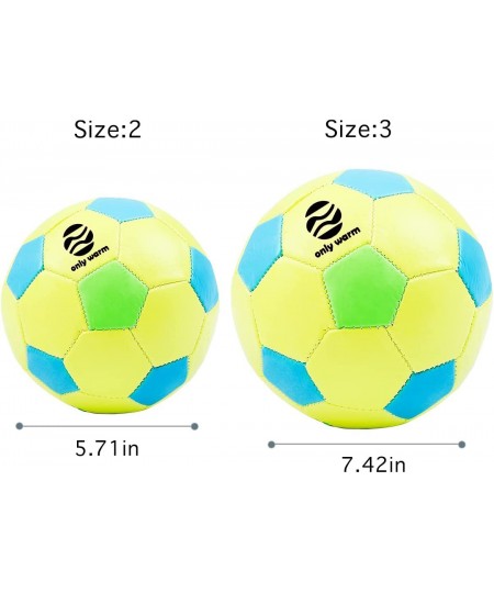 Size 3 Soccer Ball for Boys Girls Toddler Baby Kids with Needle Pump Soccer Bag Yellow $27.99 - Toy Sports Products