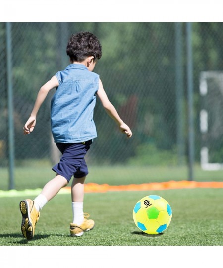 Size 3 Soccer Ball for Boys Girls Toddler Baby Kids with Needle Pump Soccer Bag Yellow $27.99 - Toy Sports Products