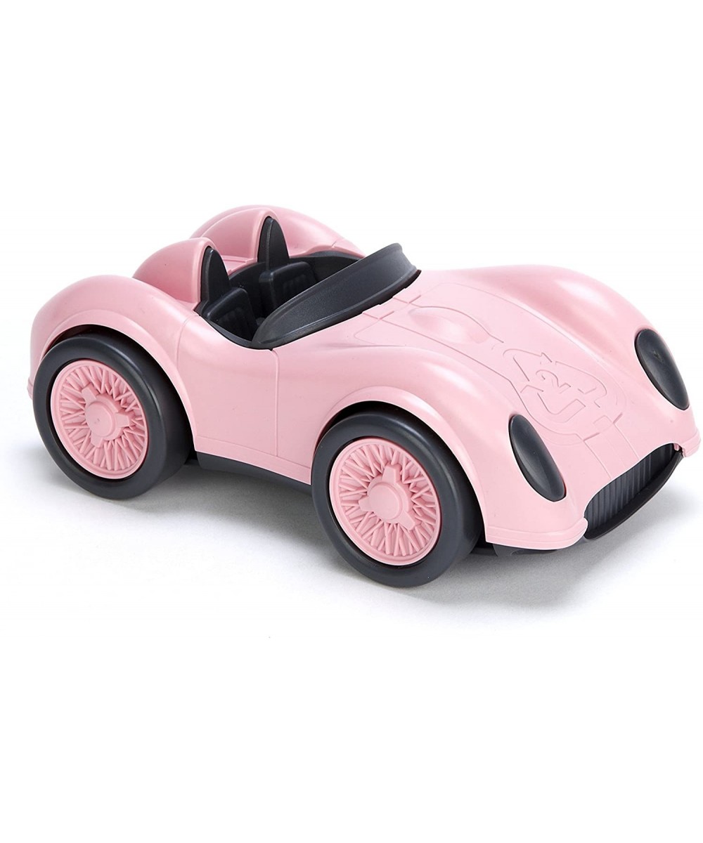 Race Car Pink - Pretend Play Motor Skills Kids Toy Vehicle. No BPA phthalates PVC. Dishwasher Safe Recycled Plastic Made in U...